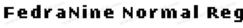 FedraNine Normal Regular字体转换